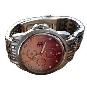 B & T BROOK & TAYLOR Mens Quartz Stainless Steel Silver Watch Accessory Jewelry